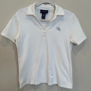 Charter Club White Polo Top